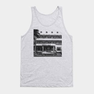 Classic American car and Art Deco Miami Beach Florida Tank Top